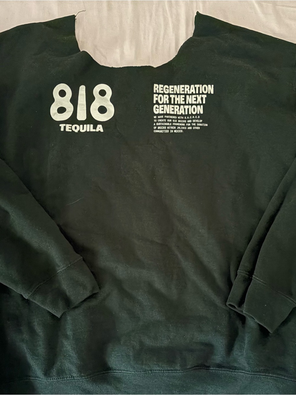 818 Tequila Black Crewneck Sweatshirt
